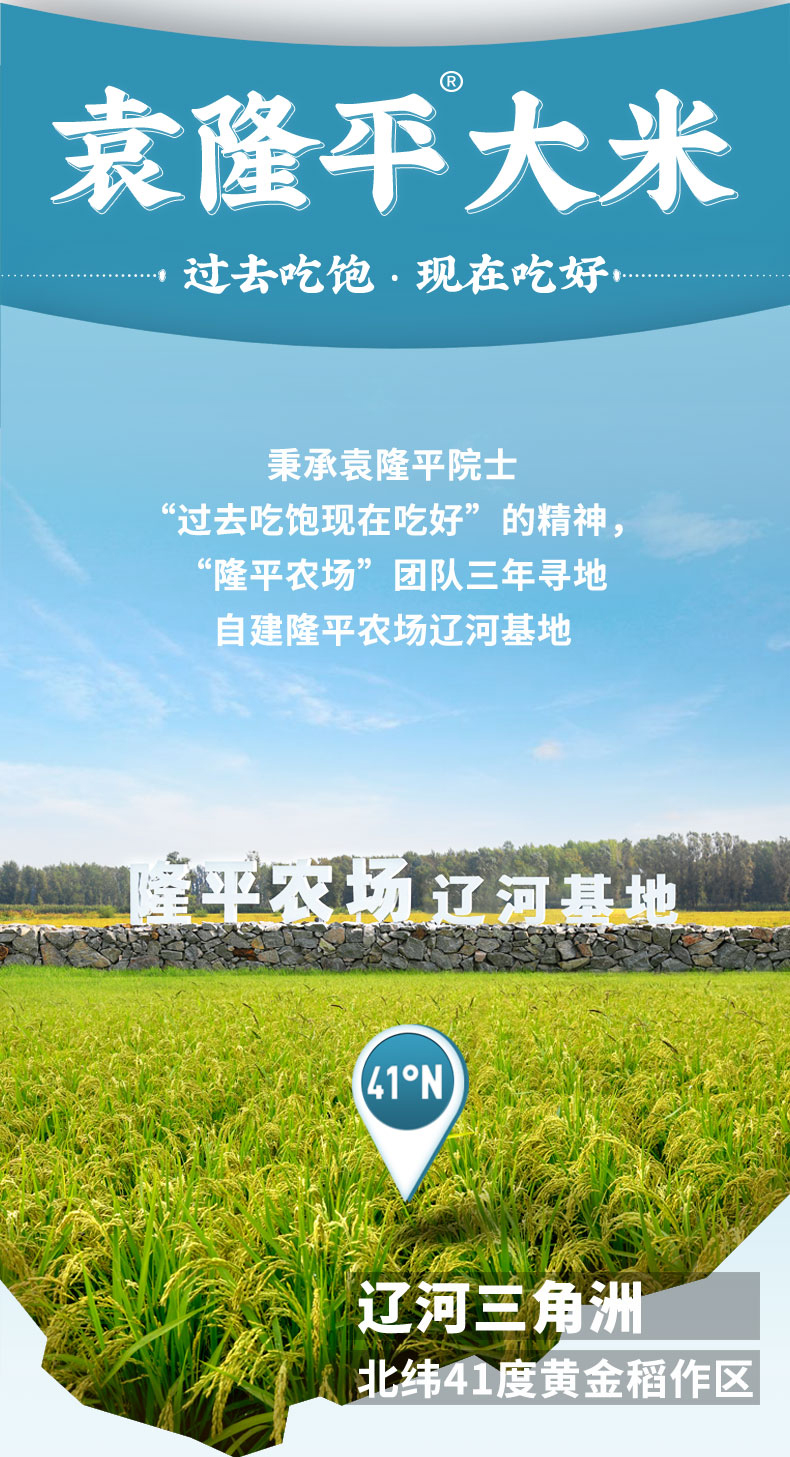 袁隆平 辽河基地大米东北新米 10斤*2件 图2