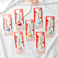 Lucky cat Japanese water sound bell mobile phone lanyard short hanging chain sling women's pendant pendant jewelry exquisite U disk pendant anti-lost and anti-fall mobile phone case accessories bag camera strong and durable
