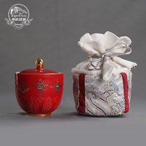 Potala Palace Museum Wen Chong Five-an-tea Cup Teachers Day Practical gift mug for the elders Gift tea set