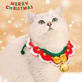 Рождественский чокер, милый плетеный колокольчик ручной работы с бантиком, кот, кошки и собаки