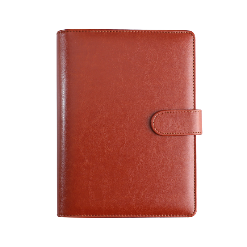 a5 Job Page Close Notebook Simple Business NotepsB5 Meetings RecordsSize leather with 6 rings removable leather page 9 hole diary giftCustomized text logo