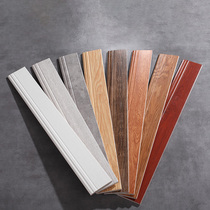 Imitation wood grain floor skirting line 120x800 Wood grain brick skirting line Nordic imitation solid wood tile 100x800