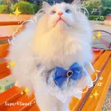 Слюнявчик, шарф, кружевной нагрудник для принцессы, галстук-бабочка, с драгоценным камнем