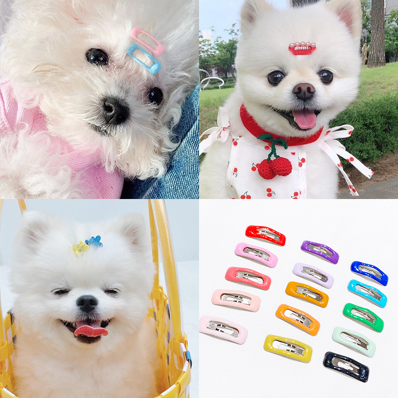 Pooch Head Accessories Hair Clip Pet Kitty Ornament Teddy Head Flower Princess Butterfly Knot Yorker Summer Hair Accessories Hairpin BB Clip