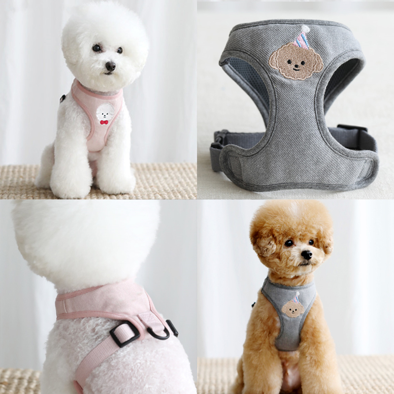 Dog Traction Rope Vest Type Dog Rope Cat Chain Son Walk Dog Chest Holding Baby Bag Small Medium Dog Fou Teddy Pet Supplies