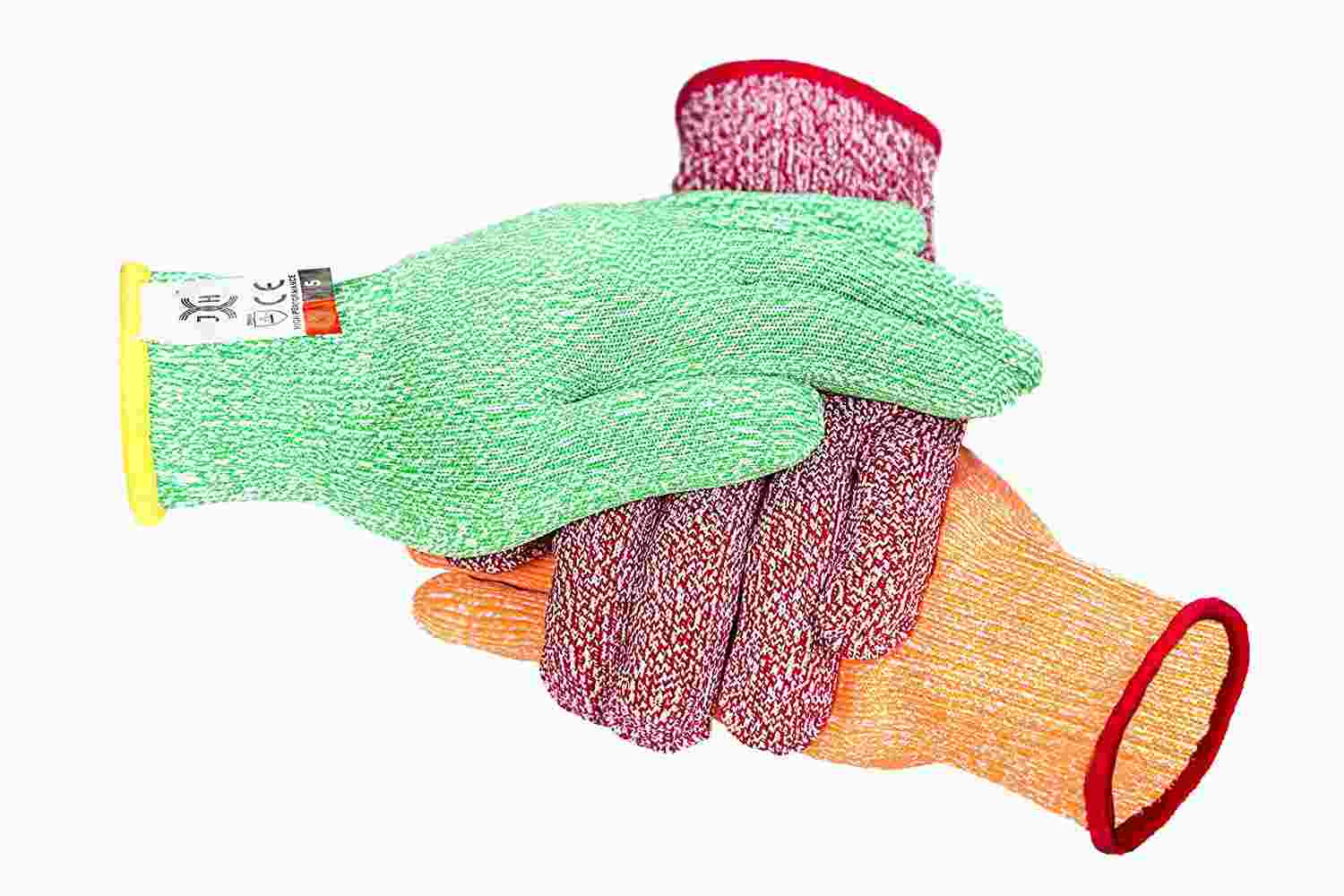 Spot HPPE5 grade anti-cut color gloves anti-cut butcher kitchen vegetable woodworking DIY gloves