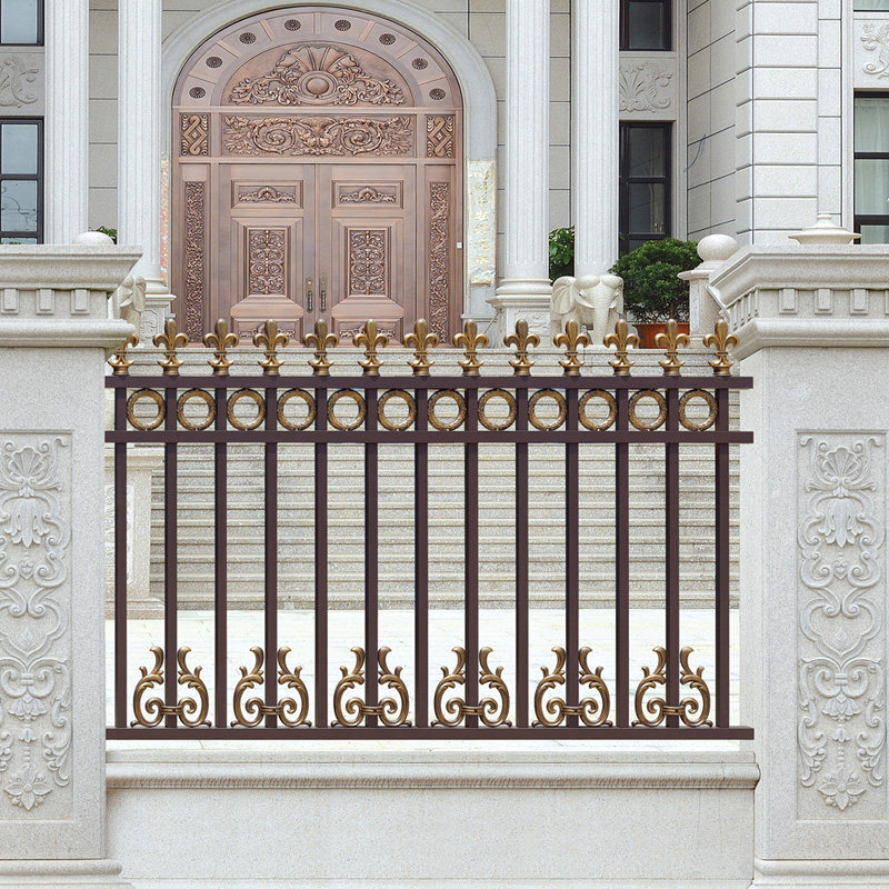 Land Tiger Customized High-end Aluminum Art Villa Balcony Guard Rail Home Outdoor Aluminum Alloy Fence Anti-Barrier Outdoor Fence