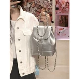 Маленькая цепь, рюкзак, сумка через плечо, брендовое ведро для школьников, сумка на одно плечо, в стиле Шанель