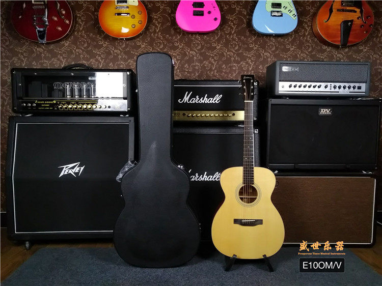 The Sheng Musical instrument Eastman Eastman E10OM-V All-board folk-ballad guitar for the old