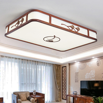 New Chinese ceiling lamp Living room simple Chinese style mahogany copper study lamp Atmospheric household dining room bedroom lamp