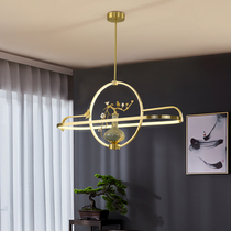 Lou Guangge All-copper new Chinese chandelier Entrance tea room Zen ceramic lamps Light luxury creative personality Restaurant chandelier