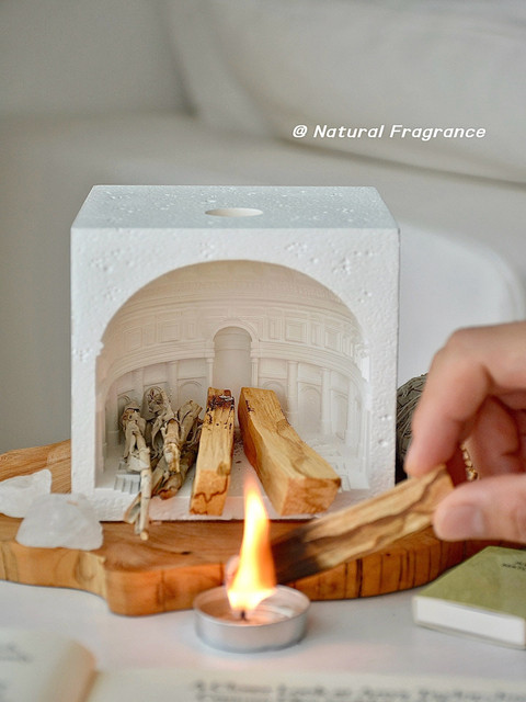 Pantheon Incense Burner Sage Peruvian Sacred Wood Cedar Crystal Demagnetization Purification Niche High-End Incense Fireplace