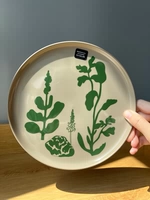 Темная керамика Август свет и тень тарелка 20см