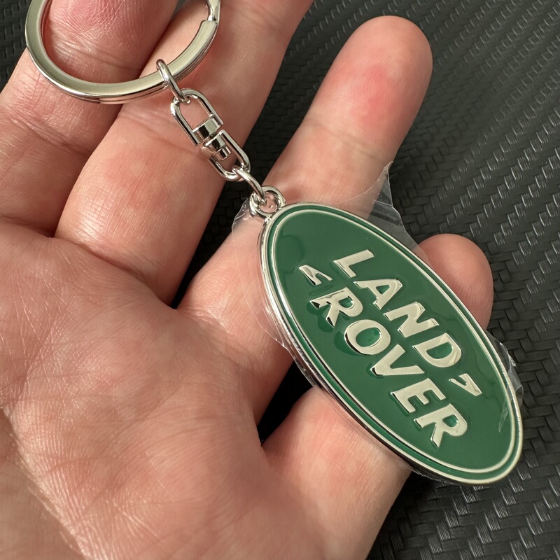 Suitable for Metal Land Rover Car Logo Keychain Ring, Small Gift Pendant Cnyowo