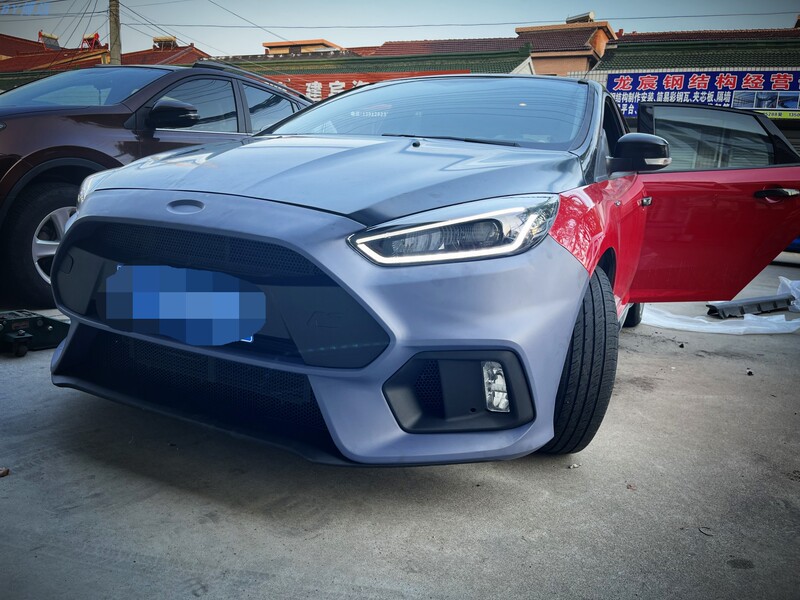 12-14 New Focus Modified Rs Body Kit Front Bumper Side Skirts Rear Bumper Spoiler Exhaust Headlights Hood Accessories