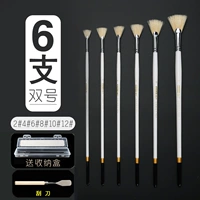 Скребок, кисть, пенал, 6 шт