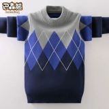 Демисезонный утепленный детский трикотажный зимний свитер для мальчиков, подходит для подростков