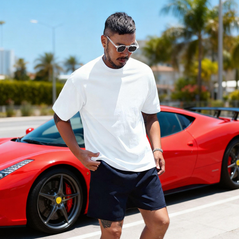 New Pure White T-Shirt for Men, Short-Sleeved, Pure Cotton, Loose Fit, Crew Neck, Long-Staple Cotton Base Shirt, Breathable Half-Sleeve New Pure White T-Shirt for Men, Short-Sleeved, Pure Cotton, Loose Fit, Crew Neck, Long-Staple Cotton Base Shirt, Breathable Half-Sleeve