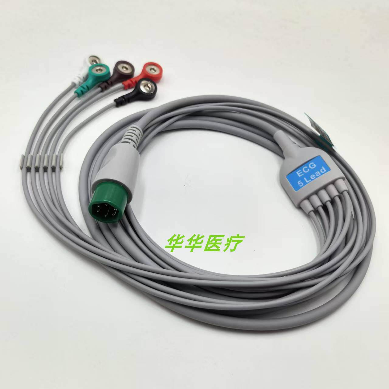 适用湖南瑞博PM-9000A/A+PM-9000GTA心电监护仪配件5导扣式导联线