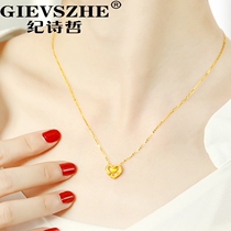 Chronicles Necklace Necklace Female Tide Light Extravagant Design Sensation Senior Autumn Winter Loving Lady Pendant 18K Gold Collarbone Chain