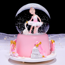 Crystal ball music box Princess dance ballet ten-year-old girl music box decoration 10-year-old childrens birthday gift