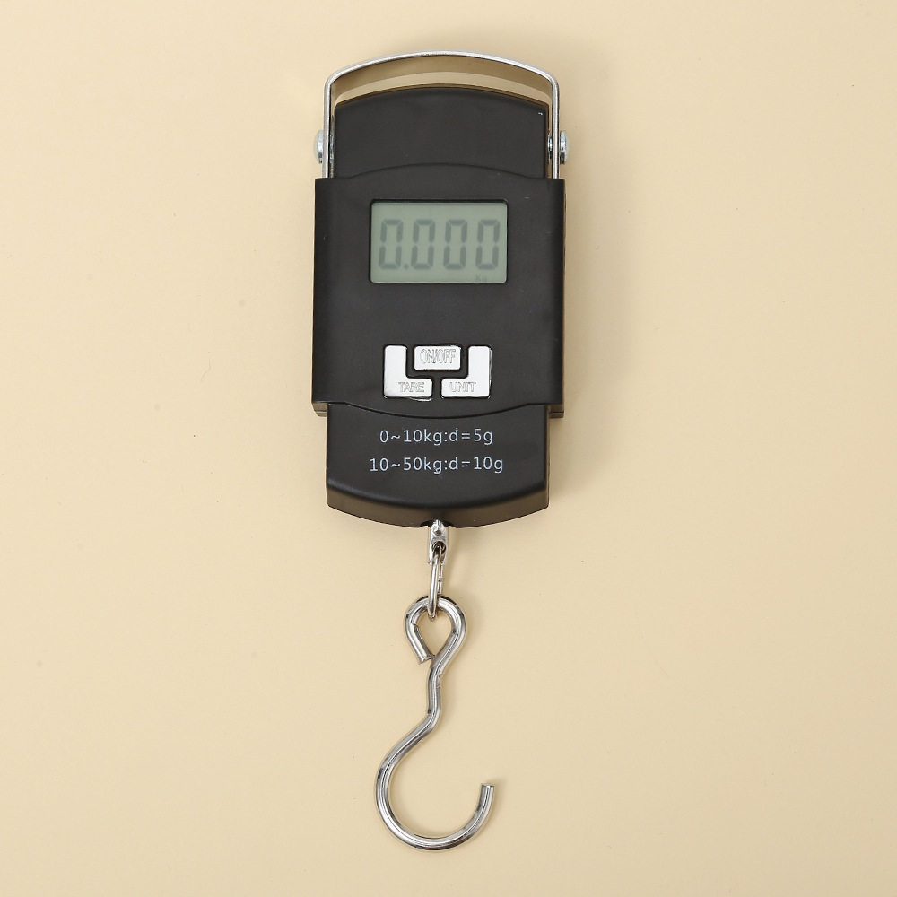 Directly from the Manufacturer: 50kg Portable Electronic Scale, Fishing Scale, Special Scale for Express Delivery, Portable Electronic Scale with Hook, Cross-Border