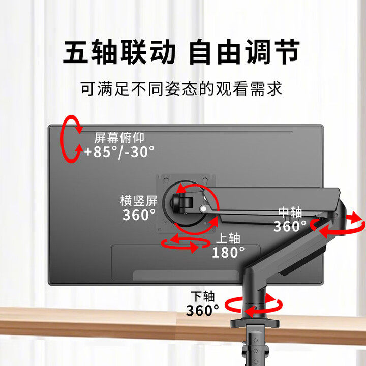 Philips Monitor Stand Spt7218 Robotic Arm Computer Screen Lift Arm Base Vesa