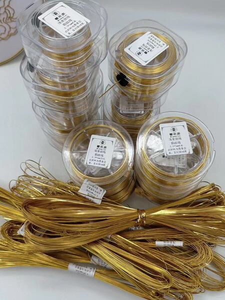 金丝银丝掐丝线氧化铝丝扁线铜丝掐丝珐琅景泰蓝画手工diy原材料