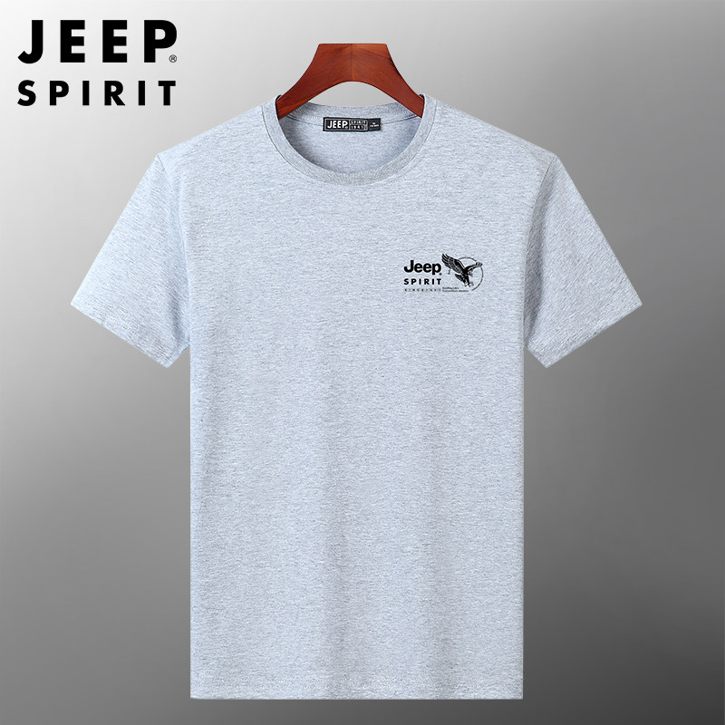 JEEP SPIRIT 40支纯棉 男式短袖T恤 天猫优惠券折后￥48包邮（￥88-40）多色可选