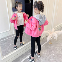 Girl Coats Spring Autumn Money 2022 New Ocean Qi Autumn Clothing Children Loaded Clothing Trendy CUHK Child Korean Version Baseball Uniform