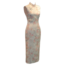 Sleeveless silk cheongsam mulberry silk high-end summer improved girls new Chinese toasting suit temperament engagement dress