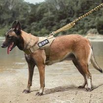 Police dog harness dog tactical harness medium and large dog vest-type traction rope German shepherd golden retriever wolf dog walking