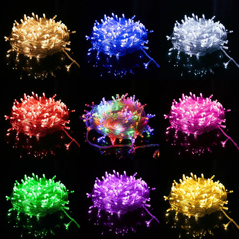 LED small color light flashing light string light starry colorful color change household neon outdoor waterproof festival decorative light