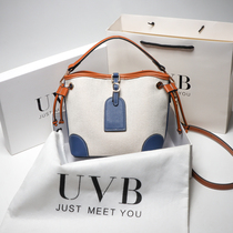 Pet Backpack Universal Portable Messenger Leather Canvas Bucket Bag 781