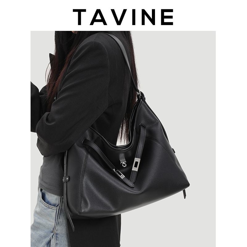 Tawini Genuine Leather Large-Capacity Commuter Tote Bag, High-End Single-Shoulder Crossbody Underarm Large Bag for Women, 2026 New Model Tawini Genuine Leather Large-Capacity Commuter Tote Bag, High-End Single-Shoulder Crossbody Underarm Large Bag for Women, 2026 New Model