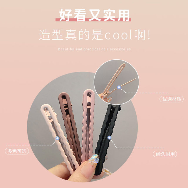 Seamless duckbill Clip ສຽງປັ້ງຂະຫນາດໃຫຍ່ Clip forehead Hair Clip Side Broken Hair Back of Head Female Summer Hair Accessory Hair Clip