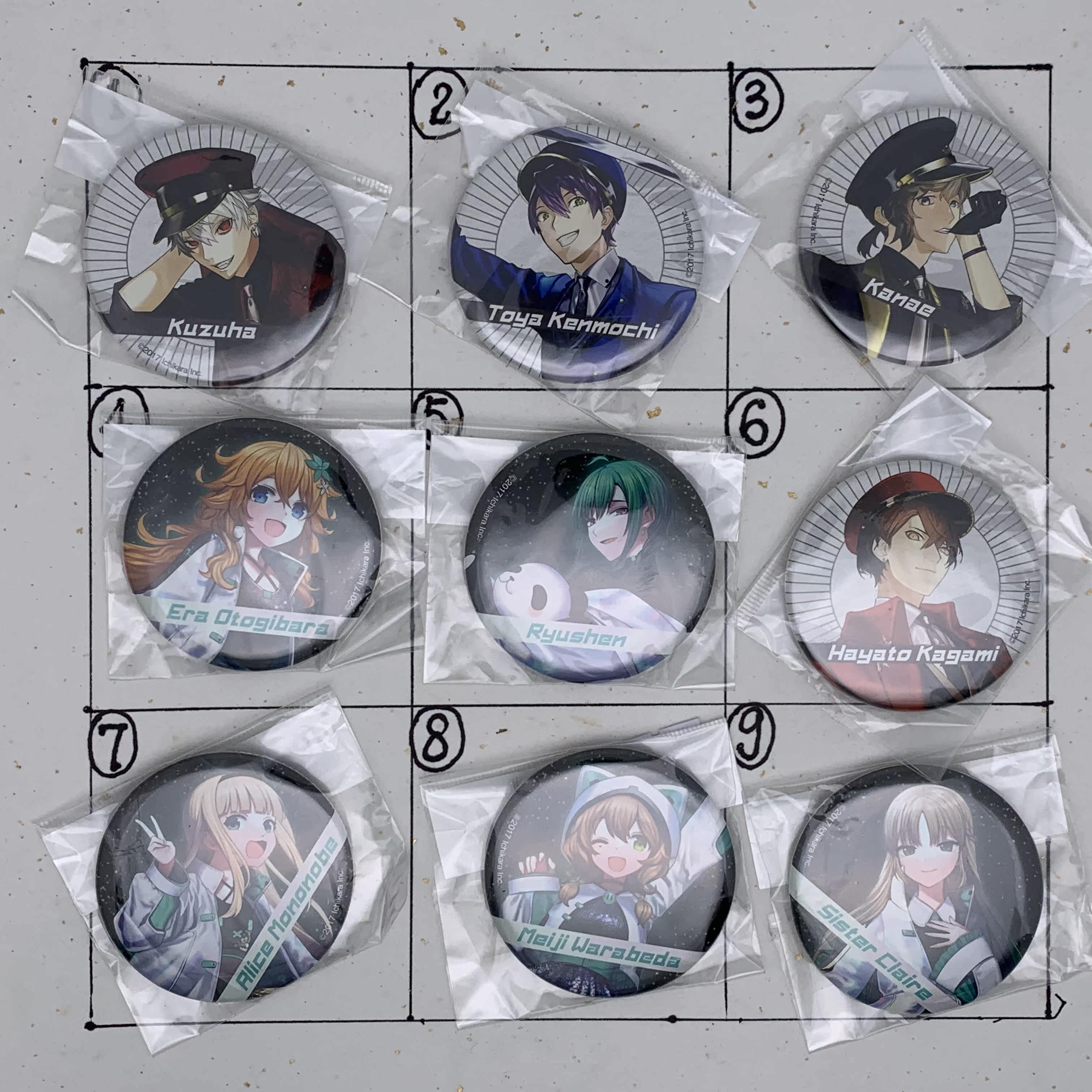 彩虹社葛葉加賀美隼人修女绿仙御伽原江良剑持刀也kanae徽章吧唧