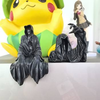 Death reaper black robe night stalker mysterious man in black figure ornament chassis car creative ornament gift