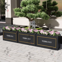 Iron Arts Flower Box Plaza Sales Department Leisure bar Custom Outdoor Composition Flower Trays Flower Shelf Outside Swing Municipal Flower Beds Boyuan