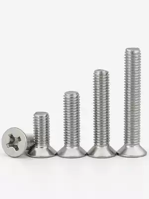 M3M4M5M6M8 304 stainless steel lengthened cross countersunk head flat head machine screw * 40x55x80x100