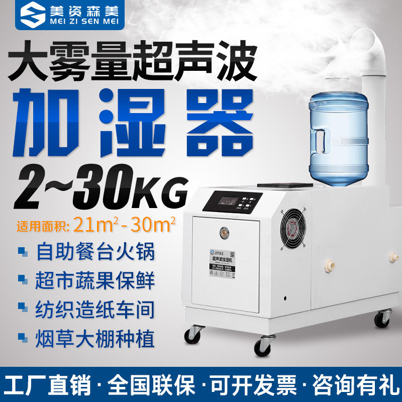 Meizi Senmei Industrial Ultrasonic Humidifier Large Fog Dust Removal Hot Pot Restaurant Vegetable Preservation Sterilization Humidification Machine