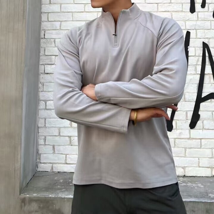 040102 Vde Chain Red Label Outdoor Breathable Half-Zip Base Layer Long Sleeve [in Stock, No Returns, No Exchanges]