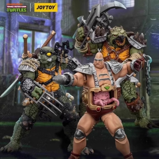 Spot Joytoy Dark Source Teenage Turtle-Fora & Tokaka Krang 1:18 Fully Movable Soldier Figure Genuine