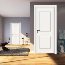 Custom solid wood composite minimalist room Home Door Bedroom Eco Baking Lacquered Door Economic Style Suit Room White Door