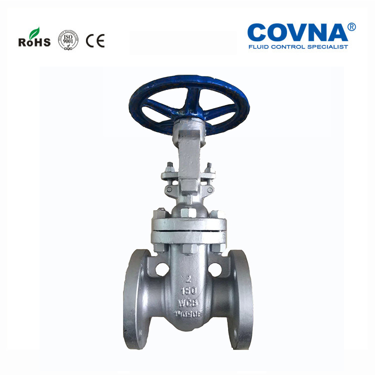 Kowina covna manual cast steel flange gate valve national standard flange carbon steel gate valve