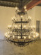 Empty lobby duplex floor living room hotel shopping mall self-built house American style church villa luxury retro chandelier