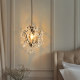 Bedside French Crystal Accessible Luxury Bedroom Chandelier Living Room Background Wall Lamp Entrance Long Line Retro Aisle Corridor Chandelier
