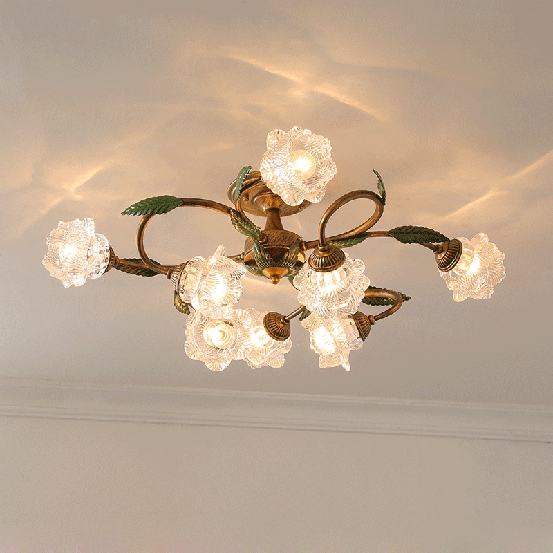 Bedroom Lamp, Antique Pastoral Crystal Flower, Living Room, Study, Elegant, Simple, Retro, Personalized, Master Bedroom, Dining Room, Light Luxury Lamp Bedroom Lamp, Antique Pastoral Crystal Flower, Living Room, Study, Elegant, Simple, Retro, Personalized, Master Bedroom, Dining Room, Light Luxury Lamp