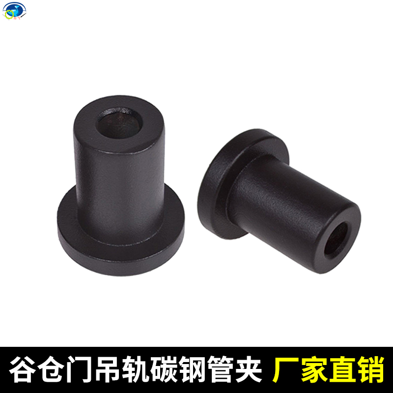 Barn door track tube clip shift door pull door hanging wheel fixed seat warehouse barn door track hardware accessories extension tube clip