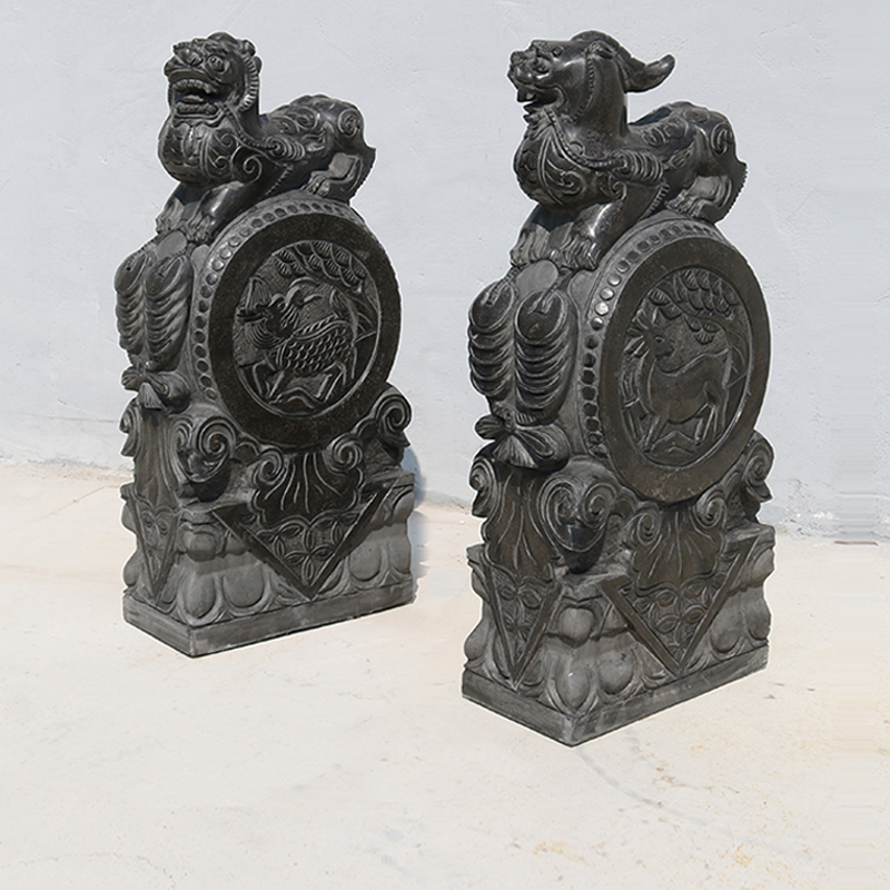 Stone carved door mound with drumstone a pair of home care home stone lions leopard turquoi antique door when stone mound stone drum swing piece